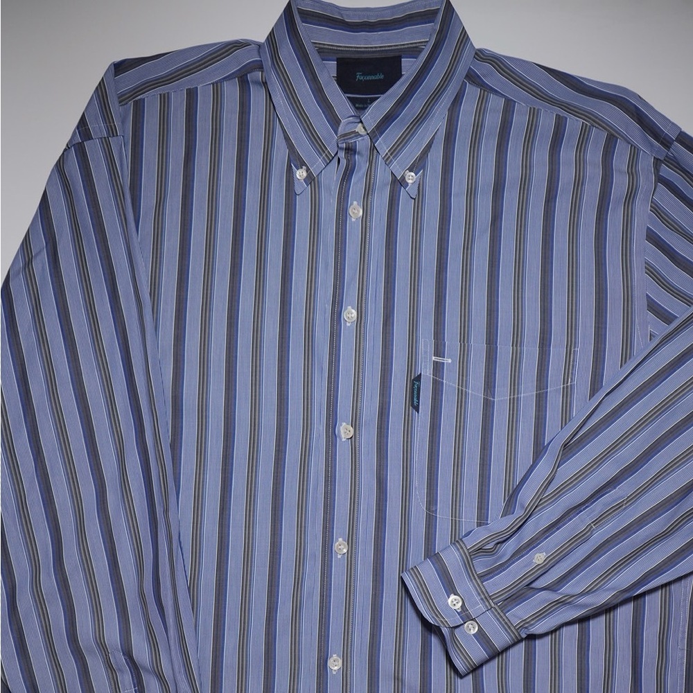 Faconnable Blue Dress Shirt Hong Kong